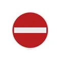 Verkehrsschild Verbot der Einfahrt – Aluminium, retroreflektierend, 60,0 cm Ø - DIN 67520 und DIN 6171 - RAL-Gütezeichen – Zum Verschrauben - StVO - Nr. 267