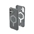 URBAN ARMOR GEAR Essential Armor MS Case kompatibel mit Apple iPhone 17 Hülle (Wireless Charging/Magnetisches Laden optimiert, 4,6m Fallschutz) ash (grau transparent)