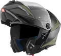 Bogotto FF404 Ezion Klapphelm, schwarz matt/grün, S