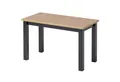 hagge home Couchtisch hagge home Vesa, Skandinavisch Kiefernholz massiv 75 x 38 x45 cm Schwarz-Braun