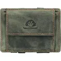 Greenburry Vintage Magic Geldbörse RFID Leder 10 cm - Grün