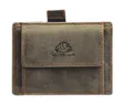 Geldbörse Greenburry Vintage magic wallet coinpocket RFID bottle green Geschenk