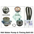 INA Wasserpumpe & Zahnriemen Set (Motor, Kühler) - 530 0538 30 - OE Qualität