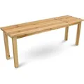 holz4home Gartenbank aus Tannenholz Bis zu 150 Kg Traglast Holzbank 118cm Lang Natur