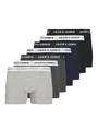 JACK & JONES Herren Trunks 7er Pack – Bequeme Baumwoll-Stretch Unterhosen mit Elastikbund