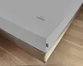 Sansibar Topper-Spannbetttuch, Premium Qualität, hochwertiges Rundumgummi, bis zu 15 cm Steghöhe, extra Dicker Stoff, faltenfreier Sitz (Titan, 140/160x200 cm)