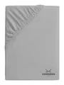Sansibar Sylt Spannbettlaken Topperbezug SANSIBAR Jersey BL 140x200 cm grau