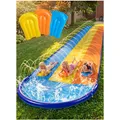 Wasserrutsche Dreispur 685cm Wasserpark Spielplatz Splash Pad Kinder Erwachsen