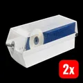 HAN Kunststoff Polystyrol Lichtgrau 168 x 150 x 365 mm 60 CD Box 2 STÜCK