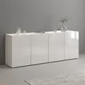 INOSIGN Sideboard Egypt, Kommode, Schrank, Kredenz, grifflos, 4 Türen, Hochglanz lackiert, Breite 180