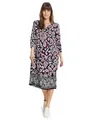 CECIL Damen B144025 Tunika Kleid mit Print, Black, XXL