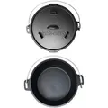 Klarstein Guernsey Premium Dutch Oven 6.0 BBQ-Topf Gusseisen Größe M / 6 qt Schwarz