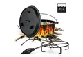 Klarstein Grilltopf Guernsey, Gusseisen (Set), Topf Grill Braten Garten BBQ Outdoor Gusseisen Dutch Oven