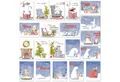 TOBJA Weihnachtskarte Weihnachten 20x Postkarten Weihnachtspostkarten "Tiere im Schnee", Weihnachtskarten Geschenkkarten DIN A6