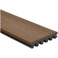 Trex Terrassendielen Enhance Basics WPC Balkondiele Holzoptik, BxL: je 14,5x366 cm, 25,00 mm Stärke, (Stück 3,66 m oder Stück 4,88 m), Ohne Befestigungsmaterial, drei Farben braun 14,5 cm x 366 cm