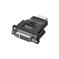 Hama HDMI auf DVI Adapter Ultra HD 4K 60 Hz (HDMI Stecker, DVI Buchse 24+5, Adapter zum Anschluss von PC, Laptop, Computer mit HDMI an Monitor, TV oder Beamer mit DVI oder umgekehrt, Konverter), 00200
