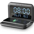 Cellularline Wireless Charging Alarm Clock black - Schwarz