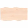 Schreibtischplatte 80x40x2 Cm Massivholz Eiche Unbehandelt