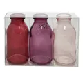 Sandra Rich Dekovase SANDRA RICH. GLAS VASE BOTTLE klein 3 Flaschen ca 10,5x5cm