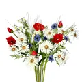 Künstlicher Wiesenblumenstrauß ca. 60cm. Blumenstrauß Sommerstrauß Bunter Strauß