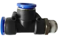 Pneumatik Druckluft T-Stück-Steckverschraubung (PD) Ø 10mm Gewinde BSPT R1/8"