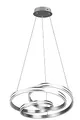 Trio Leuchten LED Pendelleuchte Nuria 326210107, Metall Nickel matt, Acryl, inkl. 60 Watt LED, Switch Dimmer