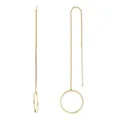 Heideman Ohrringe Damen Eris aus Edelstahl gold farbend matt Ohrschmuck für Frauen ohne Stein
