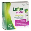 LEFAX intens Lemon Fresh Mikro Granul.250 mg Sim., 20 St.