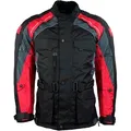 roleff Motorradjacke Liverpool RO Unisex, Mit Sicherheitsstreifen, 4 Taschen rot|schwarz 4XL