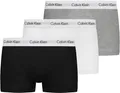 Calvin Klein Herren 3er Pack Boxershorts Low Rise Trunks Unterwäsche, Mehrfarbig (Black/White/Grey Heather), XL