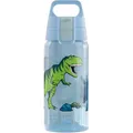 Sigg - Trinkflasche Kinder - Viva One Dinosaurs - Für Kohlensäurehaltige Getränke Geeignet - Auslaufsicher - Spülmaschinenfest - BPA-frei - Sport & Schule - Blau - 0,5L