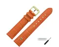 MARBURGER Uhrenarmband 16mm Leder Alligator Prägung