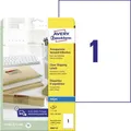 Inkjetetiketten Avery J8567-25 210 x 297 mm transparant herplakba