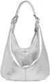 Caspar Schultertasche Damen Vintage Leder Tasche Hobo Bag - CLASSIC LINE - Modell No.617, 100% italienisches Veloursleder, samtig weich, angenehmer Tragekomfort