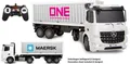 Jamara RC-Auto Container LKW Mercedes-Benz Arocs 1:26 2,4GHz, mit LED Licht
