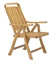Gartenstuhl Multipositionssessel Lima klappbar Holz 107.5 x 49 x 59.5 cm, Dehner