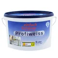 Profiweiss Wandfarbe Einfach Schöner Farbe Weiße Innenfarbe 5l (4,95€/1l)