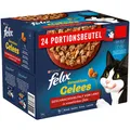 FELIX Sensations Gelees Katzenfutter nass in Gelee, Sorten-Mix (1x24x85g)