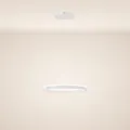 s.luce LED Ring Pendelleuchte rund Direkt oder Indirekt Hängelampe Wohnzimmerleuchte, Farbe:Weiß, Größe:Ø 40cm