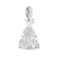 Gnoce Charm Anhänger Brautkleid IGC033 Silber