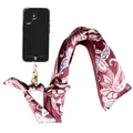 Force Case, Abnehmbare Smartphone-Tragekette Bandana Design, Bordeaux