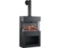 Elektrokamin KAMINIO Henri 48x117,2 cm 2000 Watt schwarz