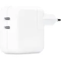 Dual USB-C Power Adapter MW2K3ZM/A, 35 Watt, Ladegerät weiß, 2x USB-C, ohne Kabel