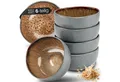 Moritz & Moritz Dessertschale ORGANIC Müsli Schalen Set 6-teilig, Steinzeug, (Set, 6-tlg), Geschirrset für 6 Personen