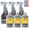 LIQUI MOLY 1538+1554 3x Gummipflegemittel Gummipflege & 3x Leder Pflege Reiniger