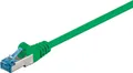 CAT 6A Patchkabel, S/FTP (PiMF), grün Kupferleiter (CU), halogenfreier Kabelmantel (LSZH)