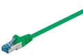 Goobay 65557 CAT 6A Patchkabel, S/FTP (PiMF), Grün, 50 m - Kupferleiter (CU), ha