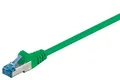 CAT 6A Patchkabel, S/FTP, Kupferleiter, halogenfreier Kabelmantel, Grün, 50 m