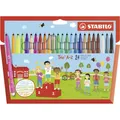 Filzstift STABILO Trio A-Z 24er Pack Premium Fasermaler Farbvielfalt 24 teilig