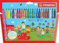 Filzstift - STABILO Trio A-Z - 24er Pack - mit 24 verschiedenen Farben